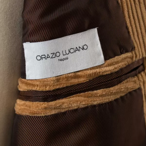 Orazio Luciano Anzug „Bombato Montagne" Aus Baumwollcord Reine Handarbeit* Anzugjacke