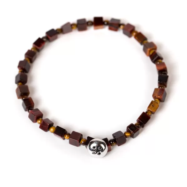 Barbarulo Napoli Armband „Tiger" Mit Blauem Stein Und Kopf Aus Sterlingsilber Ha* Manschettenknöpfe Und Schmuck