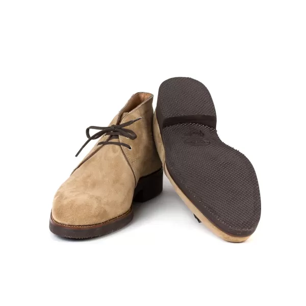 Saint Crispin's Bootee „New Chukka" Aus Sandfarbenem Kudu-Antilope Rauhleder - Reine H* Mto
