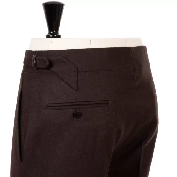 Cesare Attolini Braune Hose „Limited Fox Flannel" Aus Englischer Wolle Reine Handarbeit* Hose