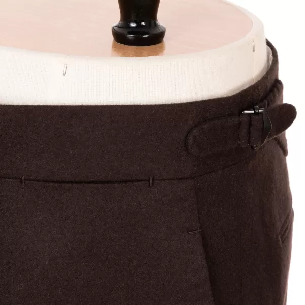 Cesare Attolini Braune Hose „Limited Fox Flannel" Aus Englischer Wolle Reine Handarbeit* Hose
