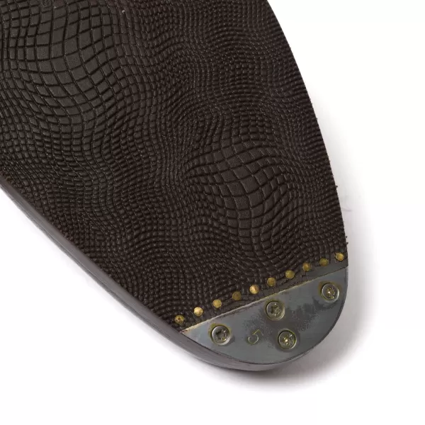 Saint Crispin's Derby „Split Toe Apron" Aus Dunkelbraunem, Genarbtem Kalbsleder Pure Han* Mto