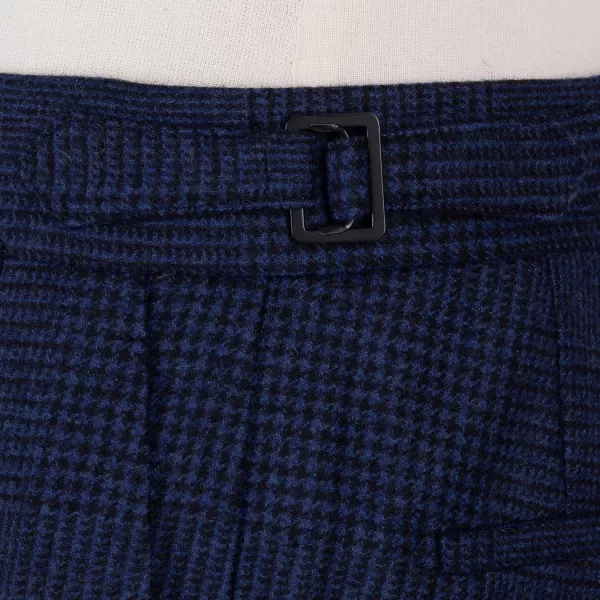 Rota Sartorial Exklusiv Bei Michael Jondral: Blau Karierte Flanellhose „Galles" In P* Hose