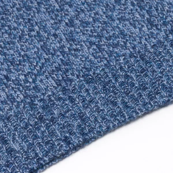 Fedeli Exklusiv Bei Michael Jondral: Denim Blue Scottish 3-Ply Mouline Cashme* Strickwaren