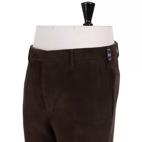 Rota Sartorial Exklusiv Bei Michael Jondral: Dunkelbraune Hose Aus Englischer Baumwolle Mo* Hose