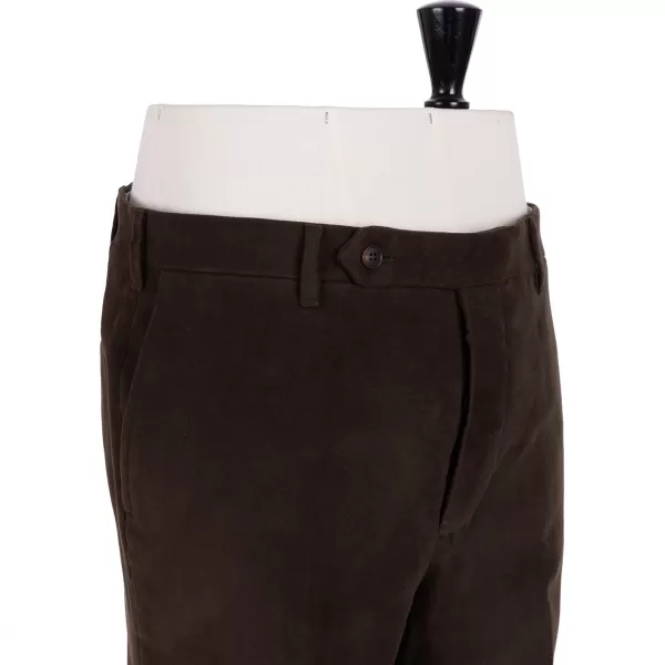 Rota Sartorial Exklusiv Bei Michael Jondral: Dunkelbraune Hose Aus Englischer Baumwolle Mo* Hose