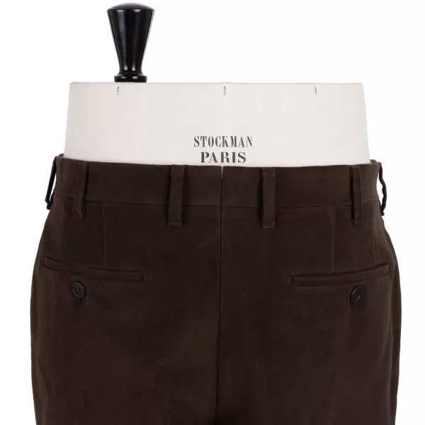 Rota Sartorial Exklusiv Bei Michael Jondral: Dunkelbraune Hose Aus Englischer Baumwolle Mo* Hose