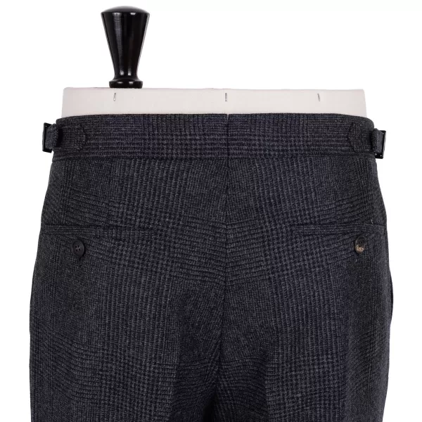 Rota Sartorial Exklusiv Bei Michael Jondral: Grau Karierte Flanellhose „Galles" In Pur* Hose