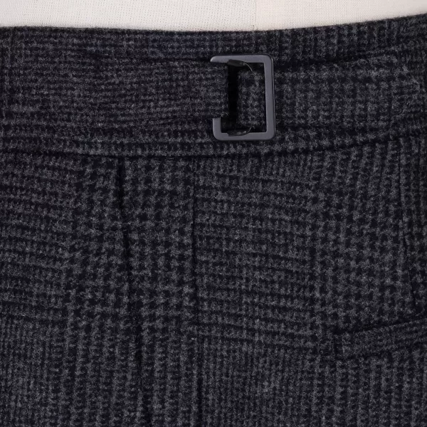 Rota Sartorial Exklusiv Bei Michael Jondral: Grau Karierte Flanellhose „Galles" In Pur* Hose