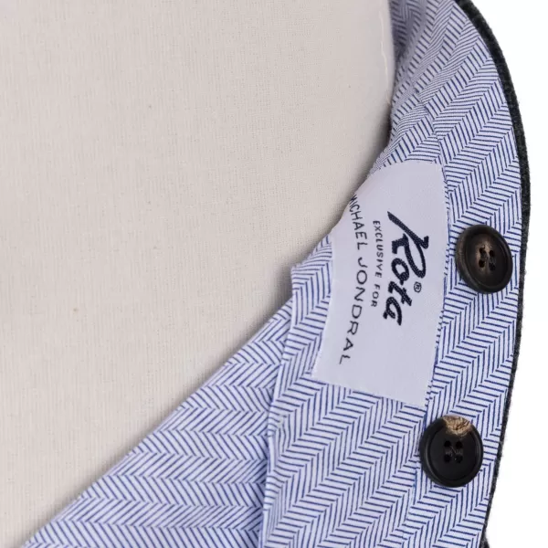 Rota Sartorial Exklusiv Bei Michael Jondral: Grau Karierte Flanellhose „Galles" In Pur* Hose