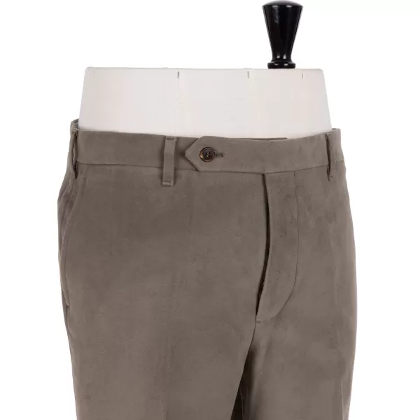 Rota Sartorial Exklusiv Bei Michael Jondral: Khakigrune Hose Aus Englischer Baumwolle M* Hose
