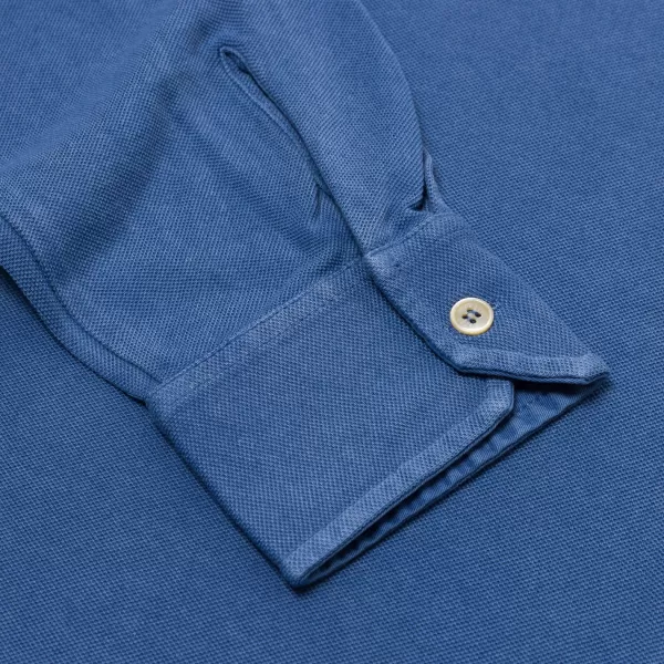 Fedeli Exklusiv Bei Michael Jondral: Langarm-Poloshirt „North" Von Pure Giza Co* Poloshirts Langarm