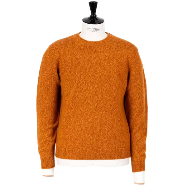 Fedeli Exklusiv Bei Michael Jondral: Orange Scottish 3-Ply Mouline Cashmere S* Strickwaren