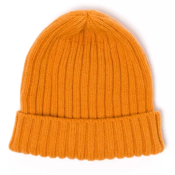 Fedeli Exklusiv Bei Michael Jondral: Orangefarbene Strickmutze Aus Reinem Schottischem Bargeld* Hüte