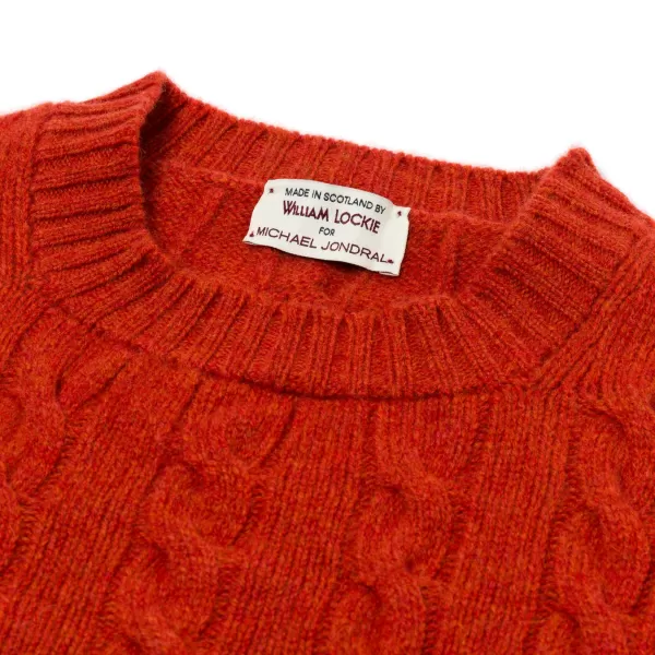 William Lockie Exklusiv Bei Mj: Pullover „Crew Cable-Rib" Aus Reiner Geelong-Lammwolle 3-Lagig* Strickwaren