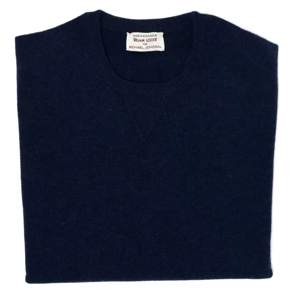 William Lockie Exklusiv Bei Mj: Vintage-Pullover Mit Rundhalsausschnitt Aus Reinem Super-Geelong-Lammleder* Strickwaren