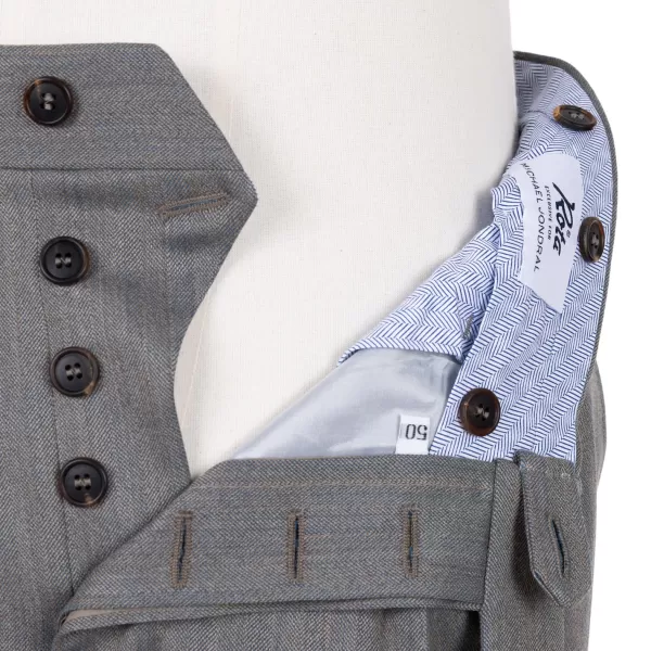 Rota Sartorial Exklusiv Fur Michael Jondral: Hose „New York" Mit Zwei Falten R* Hose