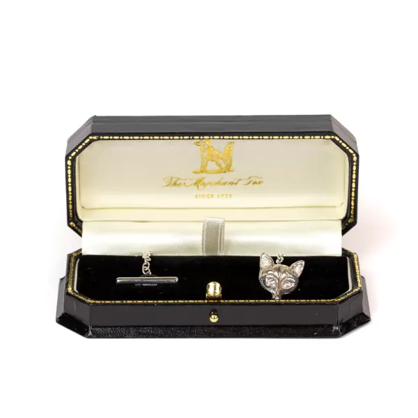 Fox Brothers Exklusiv Fur Michael Jondral: „Lapel Chain" „The Fox" Aus Sterlingsilber* Manschettenknöpfe Und Schmuck