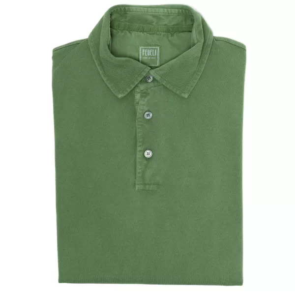 Fedeli Exklusiv Fur Michael Jondral: Longsleeve-Polo „North" Aus Reiner Giza-* Poloshirts Langarm