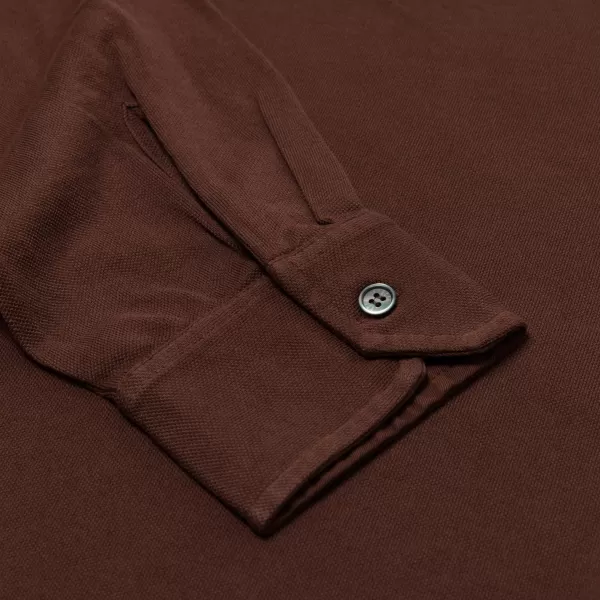 Fedeli Exklusiv Fur Michael Jondral: Longsleeve-Polo „North" Aus Reiner Giza-* Poloshirts Langarm
