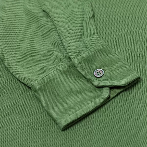 Fedeli Exklusiv Fur Michael Jondral: Longsleeve-Polo „North" Aus Reiner Giza-* Poloshirts Langarm