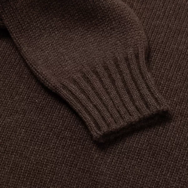 Fedeli Exklusiv Fur Michael Jondral: Rollkragenpullover In Kakaobraun Von Made O* Strickwaren