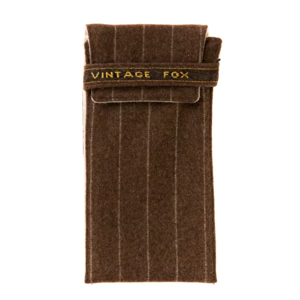 Fox Brothers X Mj: Brillenetui „Fox Soft Case" Aus Reiner Wolle* Sonnenbrille