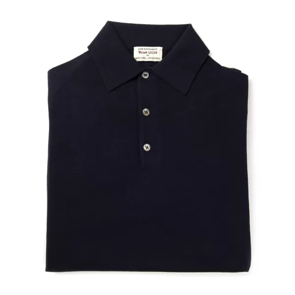William Lockie Gestricktes Polo „Devon" Aus Feinster 14 Mikron Merinowolle Von Loro Piana* Strickwaren