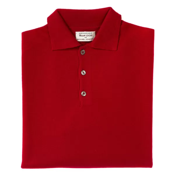 William Lockie Gestricktes Polo „Oxton Sportshirt" Aus Feinem Schottischem 1-Lagigem Kaschmir* Strickwaren