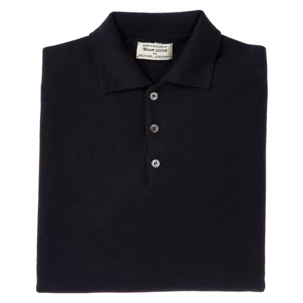William Lockie Gestricktes Polo „Oxton Sportshirt" Aus Feinem Schottischem 1-Lagigem Kaschmir* Strickwaren