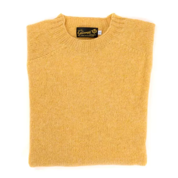 Glenugie X Mj: Pullover „Round Jumper" Aus Reiner Wolle Pure Soft Sh* Strickwaren