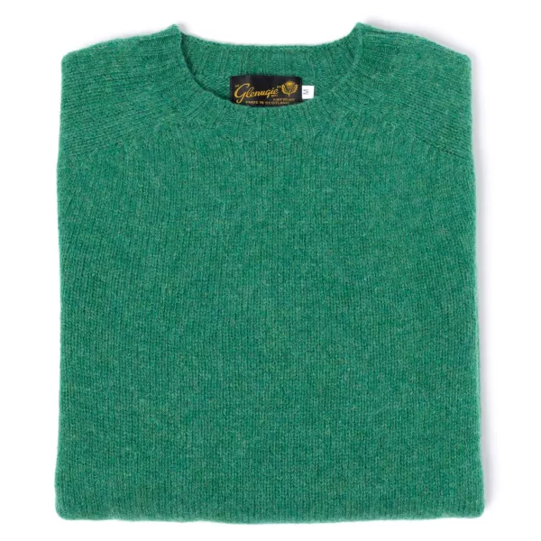 Glenugie X Mj: Rundpullover Aus Reiner Wolle Reiner, Weicher Shetland-Stoff* Strickwaren