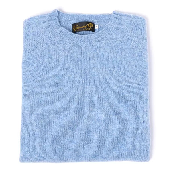 Glenugie X Mj: Rundpullover Aus Reiner Wolle Reiner, Weicher Shetland-Stoff* Strickwaren