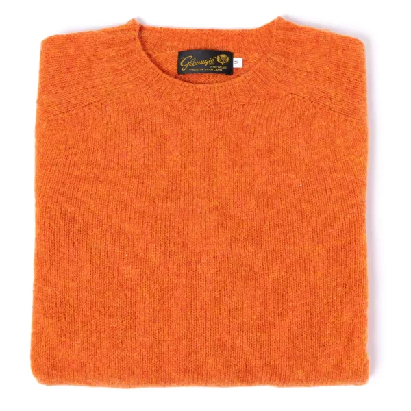 Glenugie X Mj: Rundpullover Aus Reiner Wolle Reiner, Weicher Shetland-Stoff* Strickwaren