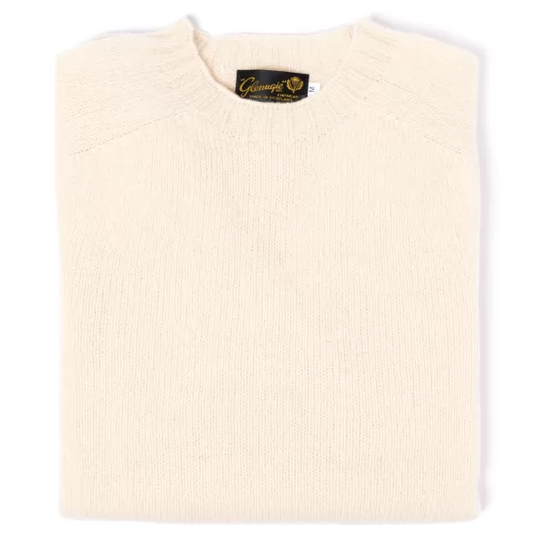 Glenugie X Mj: Rundpullover Aus Reiner Wolle Reiner, Weicher Shetland-Stoff* Strickwaren