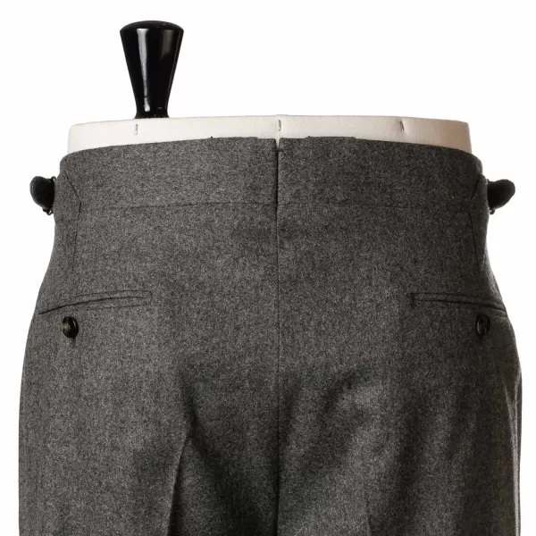 Cesare Attolini Grauer Anzug „Flanella Pipi" Aus Englischer Wolle Von Fox Brother'S Pure* Anzugjacke