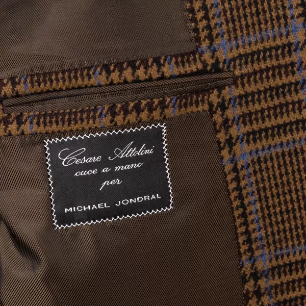 Cesare Attolini Jacke „Prince De Galles" Aus Reiner Merinowolle Von Fox Brother'S* Anzugjacke