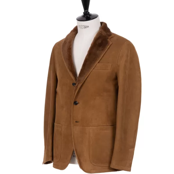 Schutzhütte Lederjacke „New Fur Blazer" Aus Gewachsenem Lammfell Handgefertigt* Leder