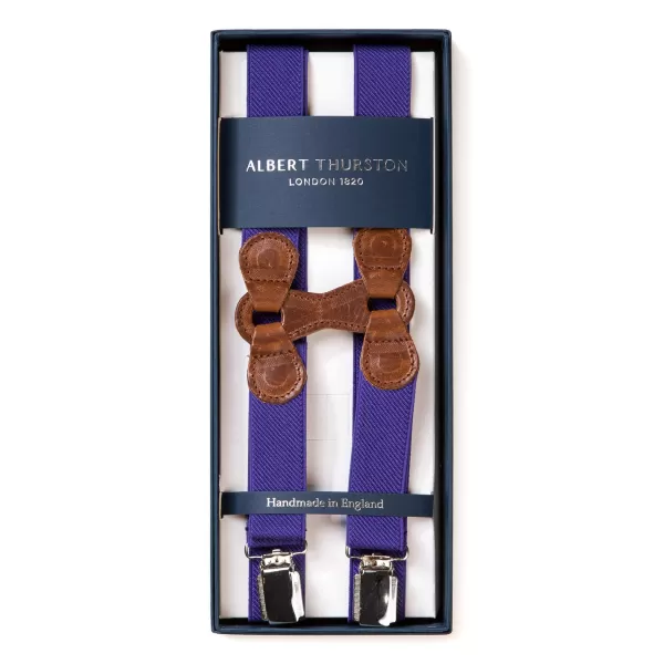 Albert Thurston Lila Elastische Hosentrager „Infinity" Mit Clips* Zahnspange