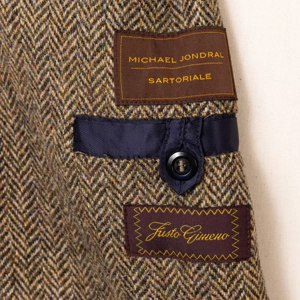Justo Gimeno Limited Edition X Mj: Hemd-Jacke „Shooting-Teba" Aus Original Harris-T* Teba + Hemdjacken