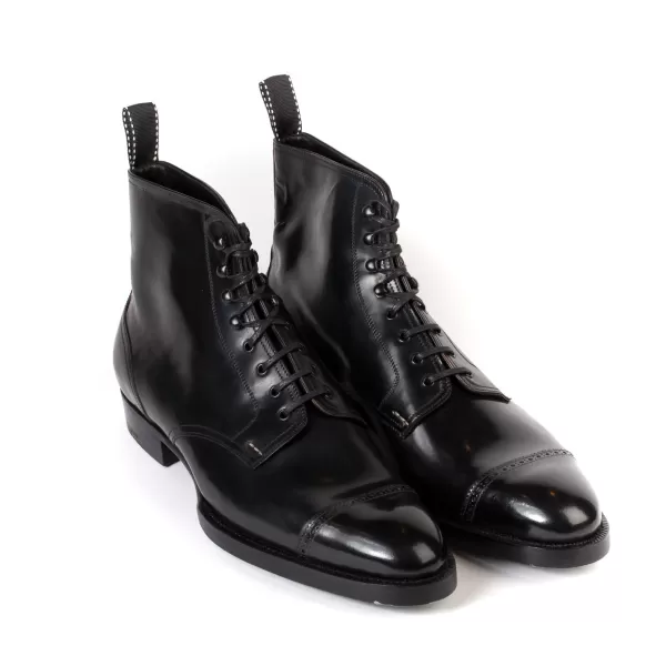 Saint Crispin's Limitierte Auflage Stiefel „Toe Cap Derby American" Aus Original Horween Shell Cordovan* Mto