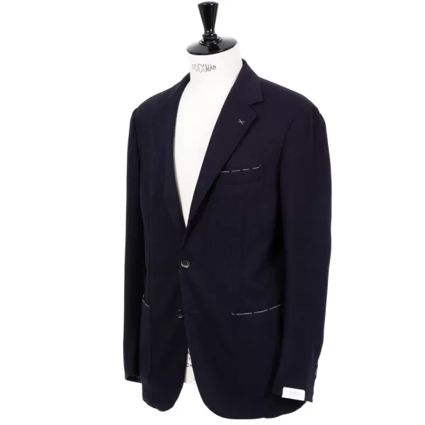 De Petrillo Lusso Moderno Jacke Aus Wollmischung Von Ferla - Handm* Anzugjacke