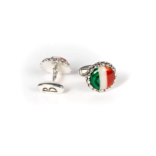 Barbarulo Napoli Manschettenknöpfe „Le Royal Italy" Aus Sterlingsilber Reine Handarbeit* Manschettenknöpfe Und Schmuck