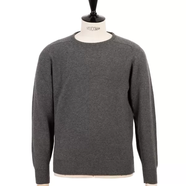 William Lockie Pullover „Leven Crew" Aus Reiner Geelong-Lammwolle 2-Lagig* Strickwaren