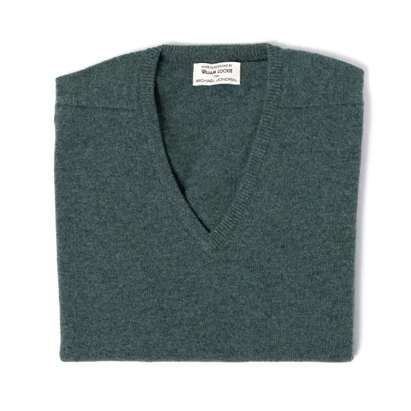 William Lockie Pullover „Leven Vee" Aus Geloong-Lammwolle 2-Lagig* Strickwaren