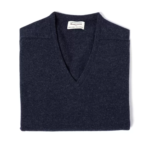William Lockie Pullover „Leven Vee" Aus Reiner Geelong-Lambswool 2-Lagig* Strickwaren