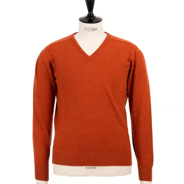 William Lockie Pullover „Leven Vee" Aus Reiner Geelong-Lammwolle 2-Lagig* Strickwaren