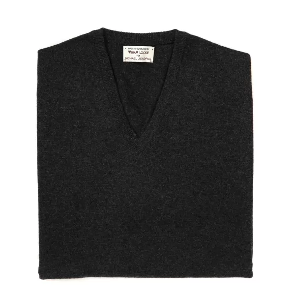 William Lockie Pullover „Oxton Vee" Aus Feinem Schottischem 1-Lagigem Kaschmir* Strickwaren