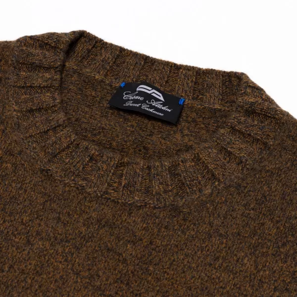 Cesare Attolini Pullover „Val Pusteria" Aus Reinem Kaschmir Duvet Melange* Strickwaren