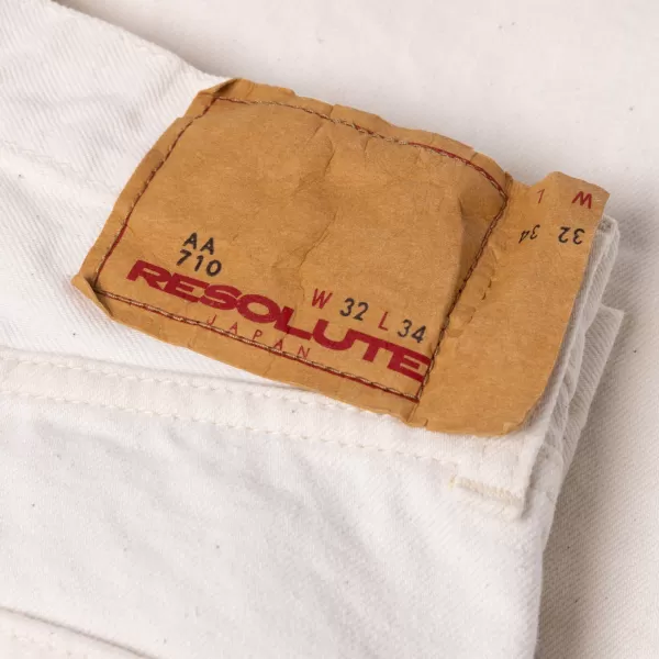 Entschlossen Resolute X Mj: Limited Edition 710 Original White Japan Denim* Das Beste Aus Japan